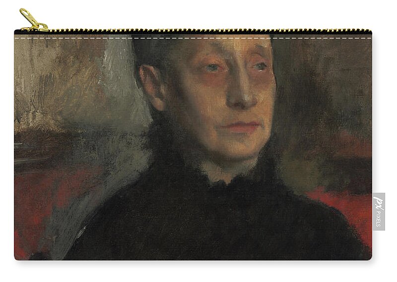 Degas Zip Pouch featuring the painting Stefanina Primicile Carafa, Marchioness Of Cicerale And Duchess Of Montejasi by Edgar Degas