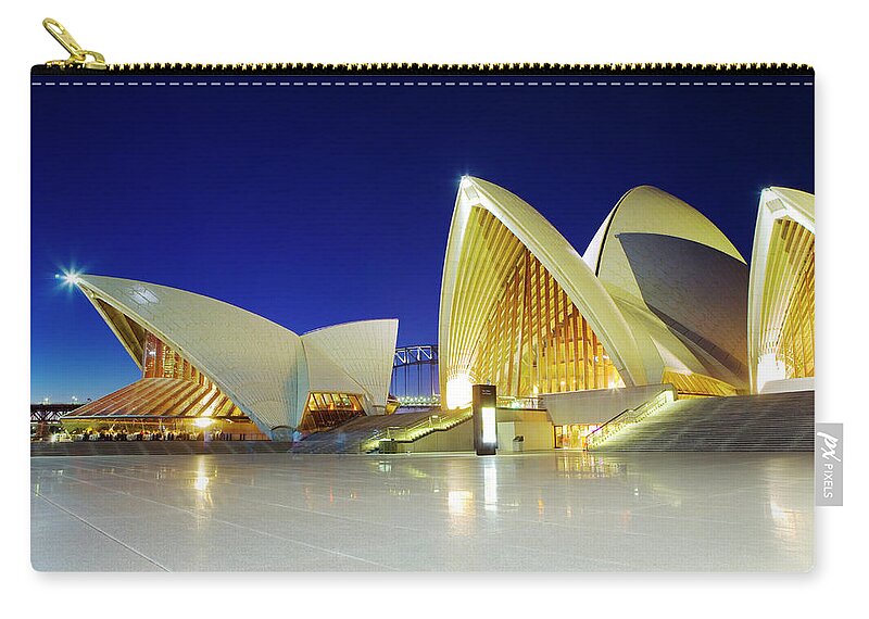Unesco Zip Pouch featuring the photograph Sydney Opera House #1 by Scott E Barbour