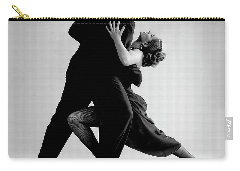 People Zip Pouch featuring the photograph Tango Dancers #1 by David Sacks