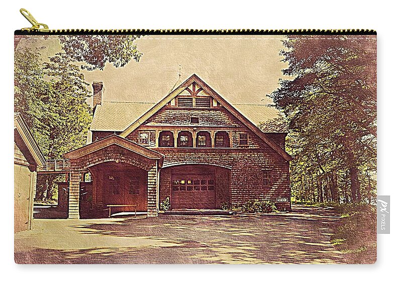 Carriage House Carry-all Pouch featuring the photograph The Old Carriage House by Stacie Siemsen