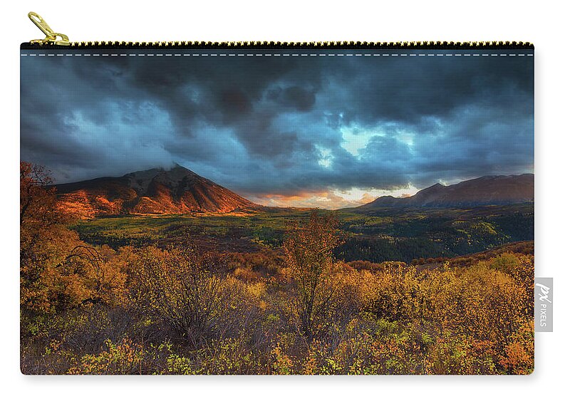 America Zip Pouch featuring the photograph The Last Light #1 by John De Bord