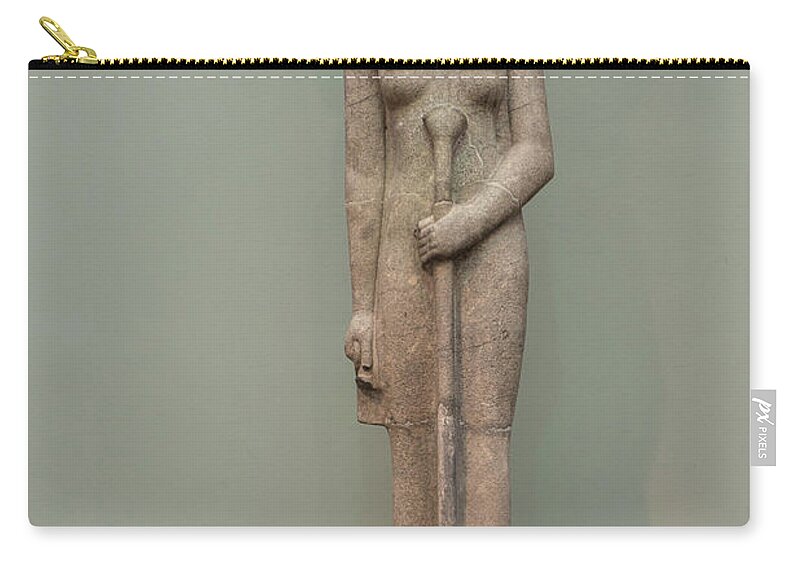 Art Zip Pouch featuring the photograph The Lion Goddess Sekhmet. by Patricia Hofmeester