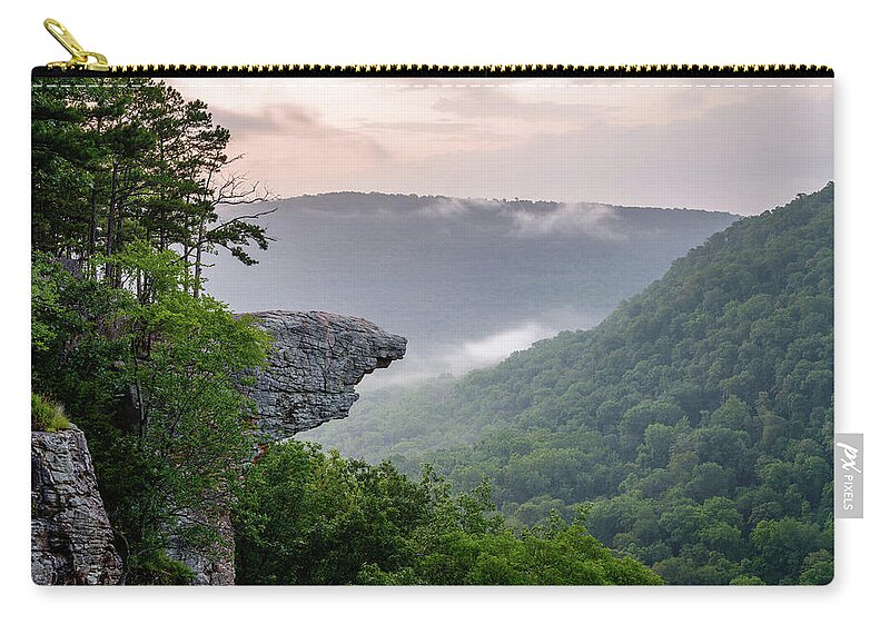 Arkansas Zip Pouch featuring the photograph The People's Rock by Michael Scott