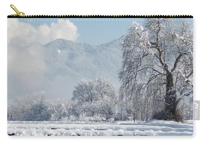  Carry-all Pouch featuring the photograph The Snow Story by Jacob