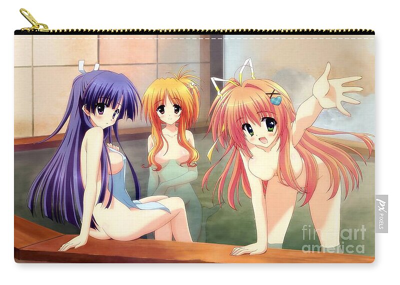 Three Naked Hentai Girls In Bathhouse Ultra HD Carry-all Pouch by Hi Res -  Fine Art America