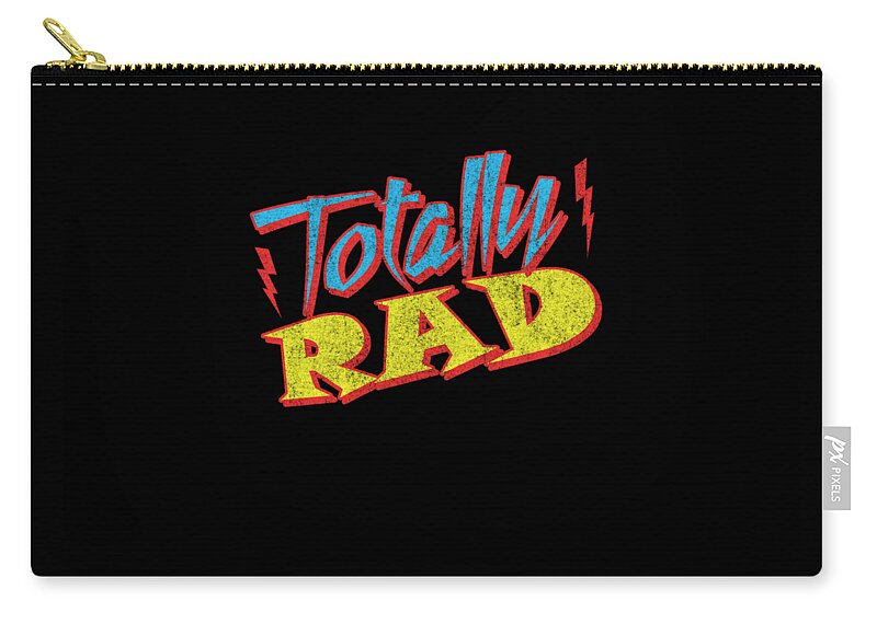 Cool Zip Pouch featuring the digital art Totally Rad #1 by Flippin Sweet Gear