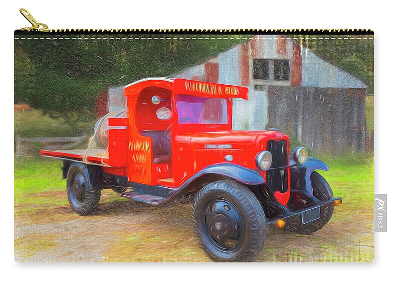 Truck Zip Pouch featuring the photograph Vintage Truck #1 by Keith Hawley