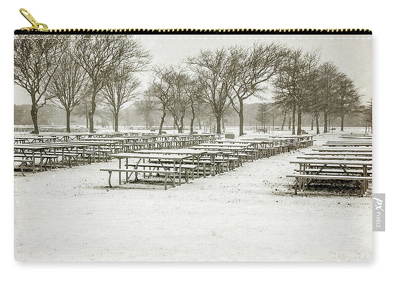 Snow Carry-all Pouch featuring the photograph Waiting For Spring by Cathy Kovarik