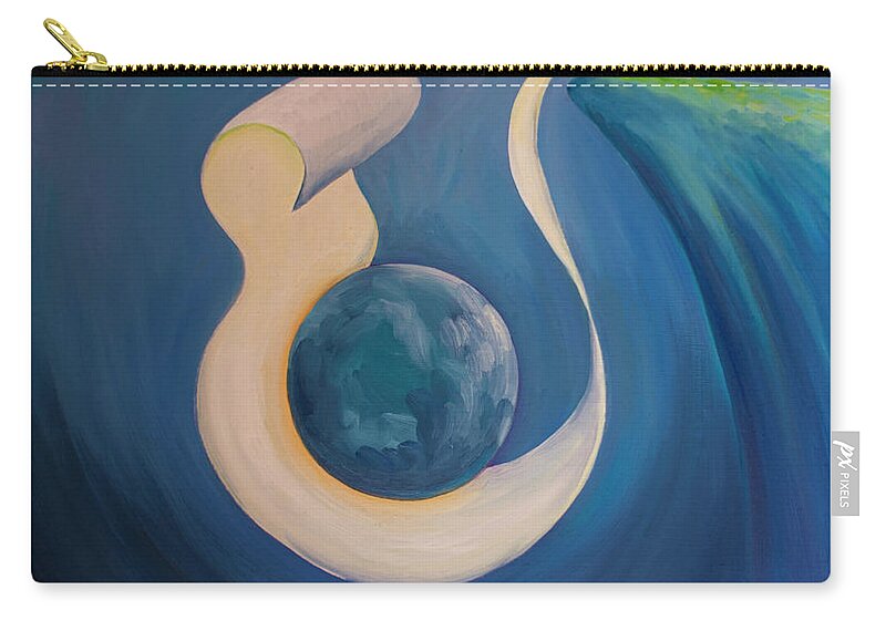 When We Pray In The Name Of Christ Our Prayer Can Enfold The Whole World #1  Zip Pouch by Elizabeth Wang - Fine Art America