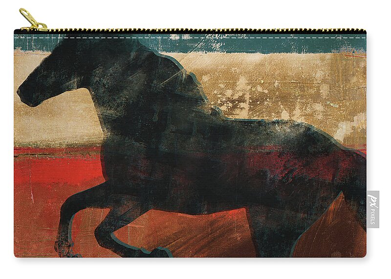 Wild Zip Pouch featuring the digital art Wild And Free I #1 by Dan Meneely