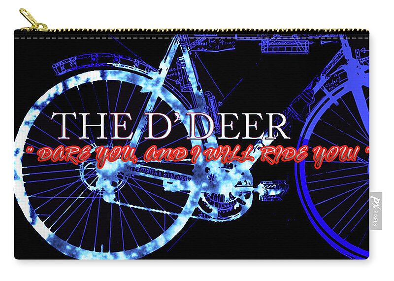  Zip Pouch featuring the mixed media D' Deer #7 by Ee Photography