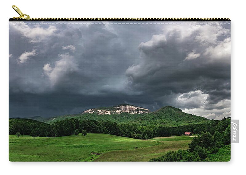 Landscape Zip Pouch featuring the photograph Landscapes near lake jocassee and table rock mountain south caro #10 by Alex Grichenko
