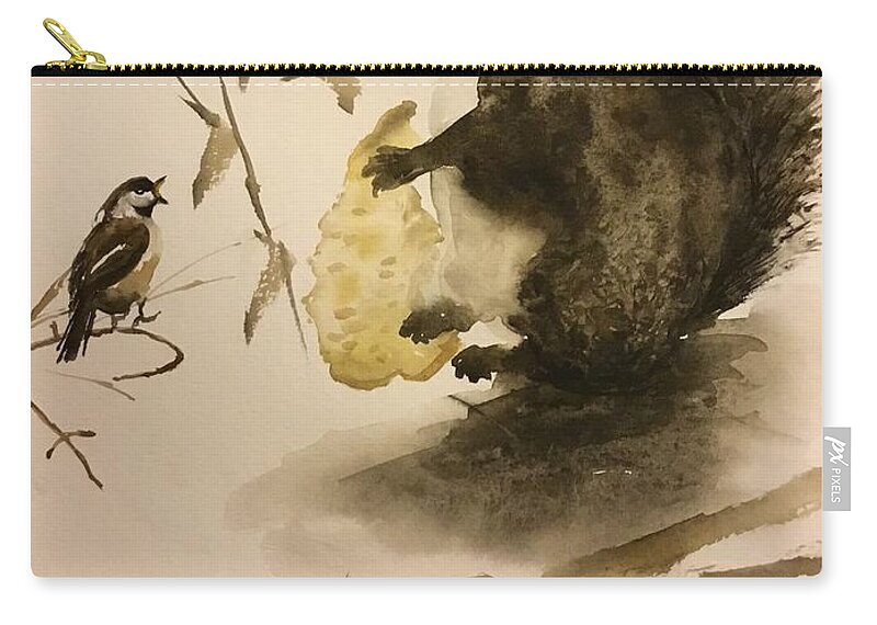 1072019 Carry-all Pouch featuring the painting 1072019 by Han in Huang wong