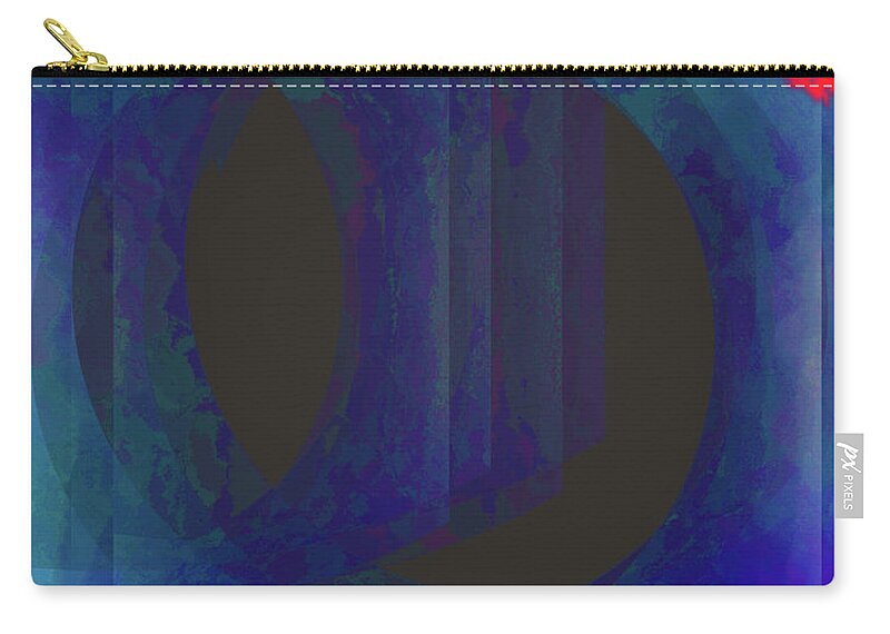 Walter Paul Bebirian: The Bebirian Art Collection Carry-all Pouch featuring the digital art 11-29-2011a by Walter Paul Bebirian