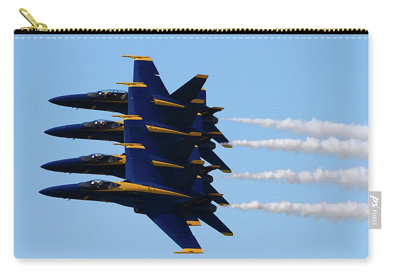 Blue Angels Nas Oceana Zip Pouch featuring the photograph Blue Angels NAS Oceana #11 by Greg Smith