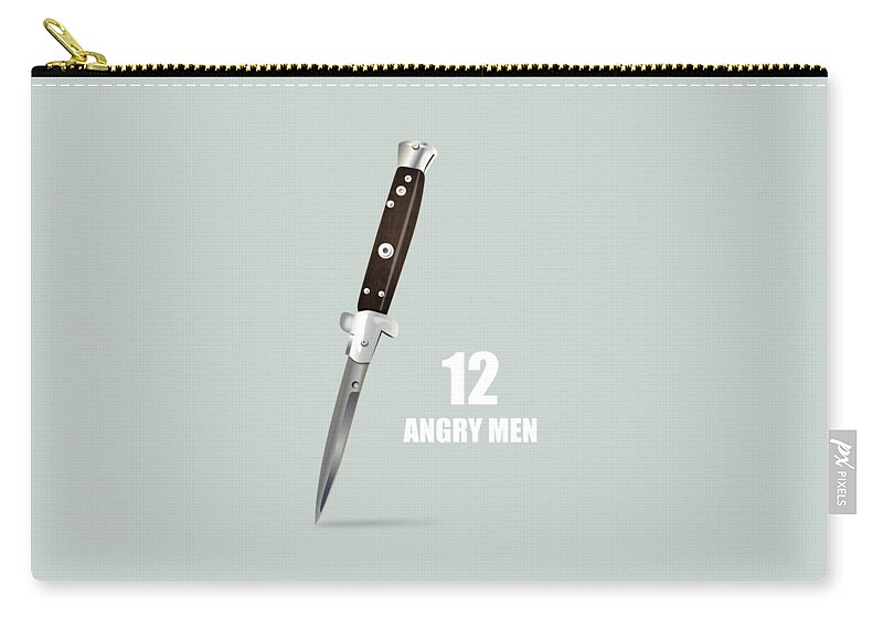 12 Angry Men Carry-all Pouch featuring the digital art 12 Angry Men - Alternative Movie Poster by Movie Poster Boy