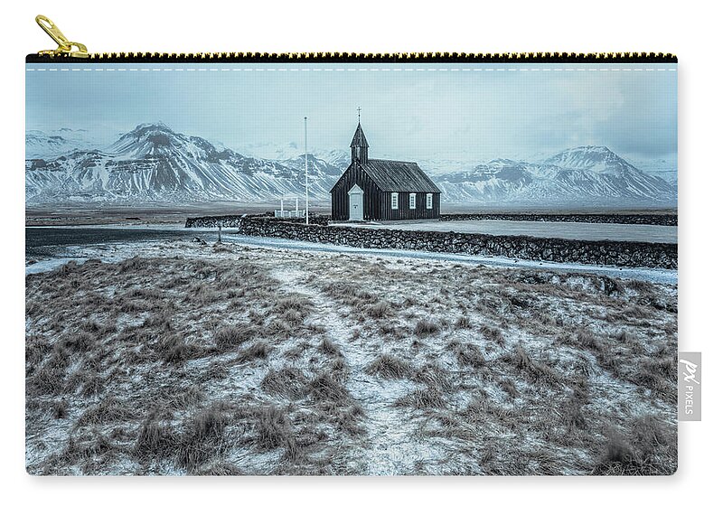 Budir Zip Pouch featuring the photograph Budir - Iceland #12 by Joana Kruse