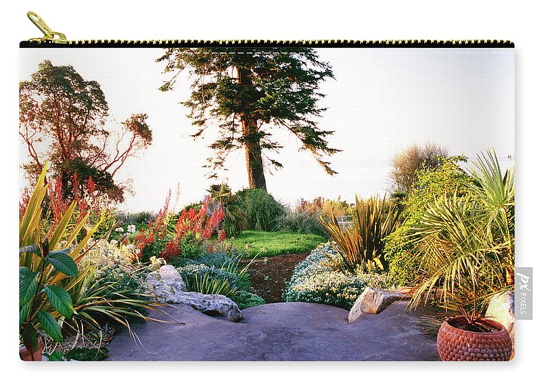 Scenics Zip Pouch featuring the photograph Dan Hinkley Garden #13 by Richard Felber