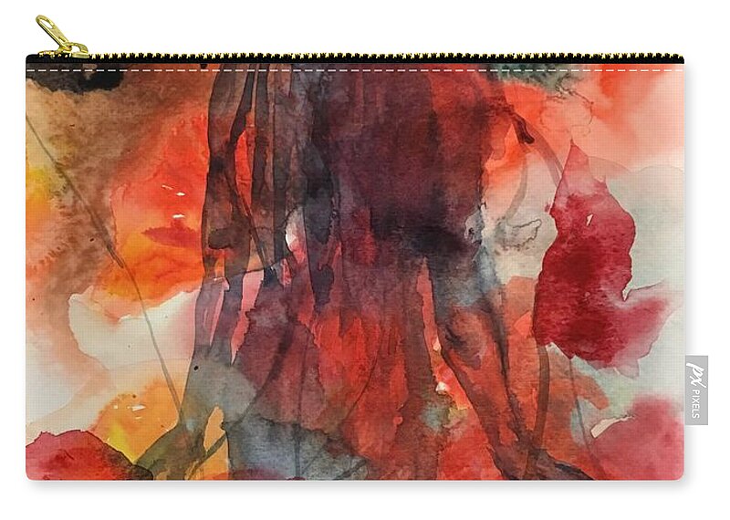 1382019 Carry-all Pouch featuring the painting 1382018 by Han in Huang wong