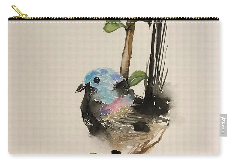 1442019 Carry-all Pouch featuring the painting 1442019 by Han in Huang wong