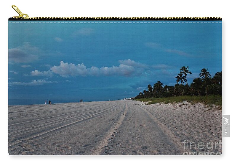Naples Florida Zip Pouch featuring the photograph Naples Beach #15 by Donn Ingemie