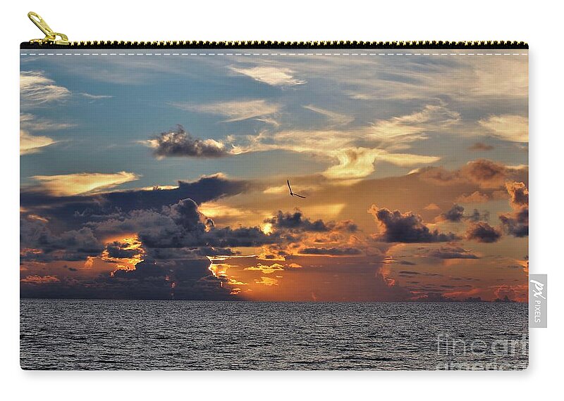 Naples Florida Zip Pouch featuring the photograph Naples Beach #19 by Donn Ingemie
