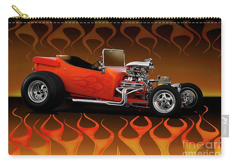 1927 Ford Model T Roadster Pickup Zip Pouch featuring the photograph 1927 Ford 'T Bucket' Roadster Pickup by Dave Koontz