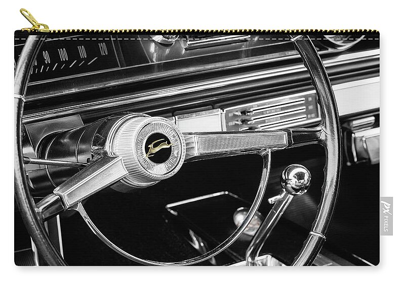 1965 Carry-all Pouch featuring the photograph 1965 Chevrolet Impala by Dennis Hedberg