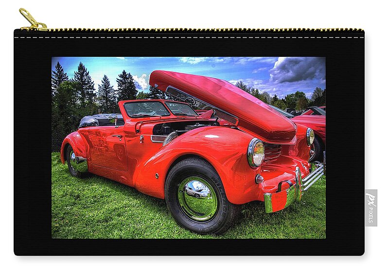Cool Zip Pouch featuring the photograph 1969 Cord Automobile by Thom Zehrfeld