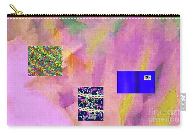 Walter Paul Bebirian: Volord Kingdom Art Collection Grand Gallery Zip Pouch featuring the digital art 2-9-2019d by Walter Paul Bebirian