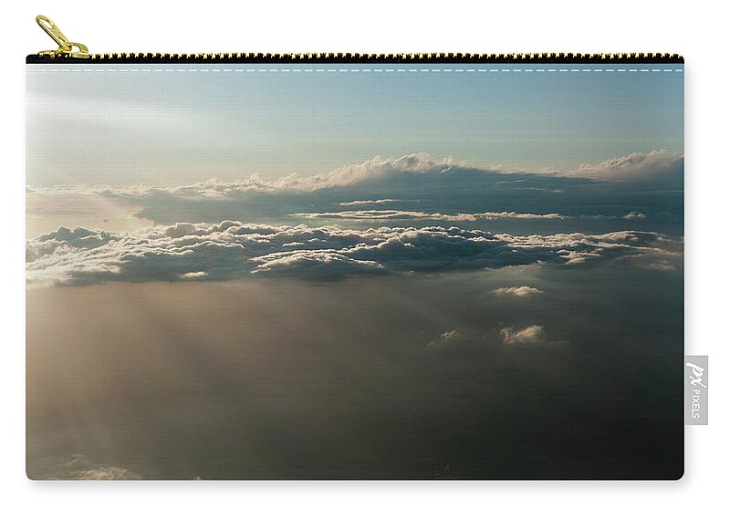 Silence Zip Pouch featuring the photograph Above The Clouds #2 by Rotofrank