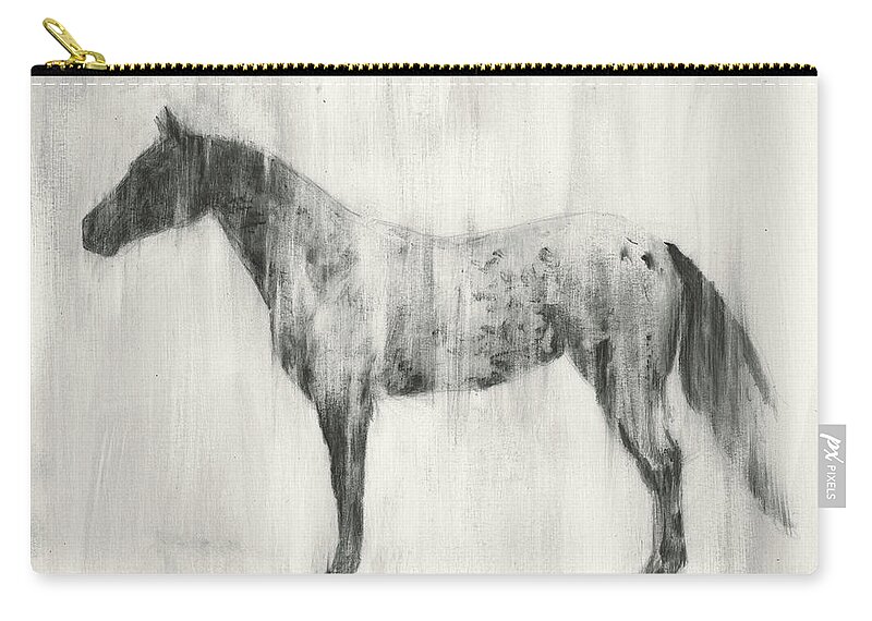 Western Zip Pouch featuring the painting Appaloosa Study II #2 by Ethan Harper