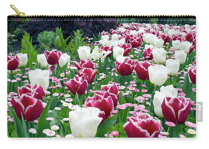 Butchart Zip Pouch featuring the photograph Butchart Gardens - 2 by Rik Carlson