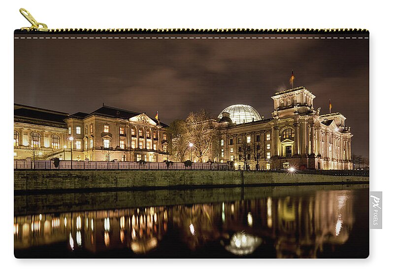 Berlin Zip Pouch featuring the photograph Germany, Berlin, View Of Reichstag #2 by Westend61