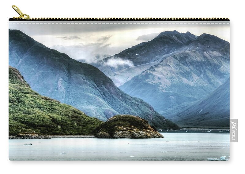 Tourist Zip Pouch featuring the photograph Glacier Bay AK #4 by Joe Palermo