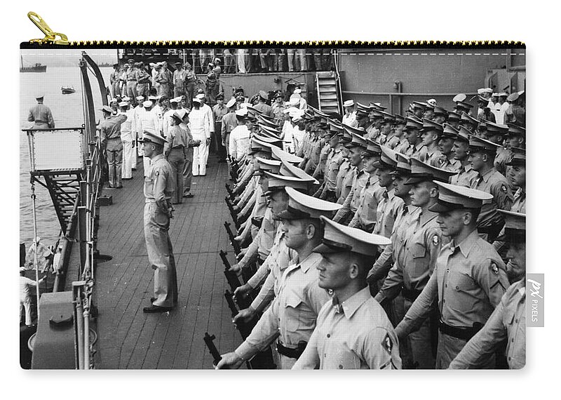 1945 Zip Pouch featuring the photograph Japanese Surrender, 1945 #2 by Granger