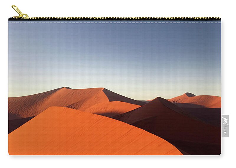 Scenics Zip Pouch featuring the photograph Namibia, Sossusvlei #2 by Dietmar Temps, Cologne