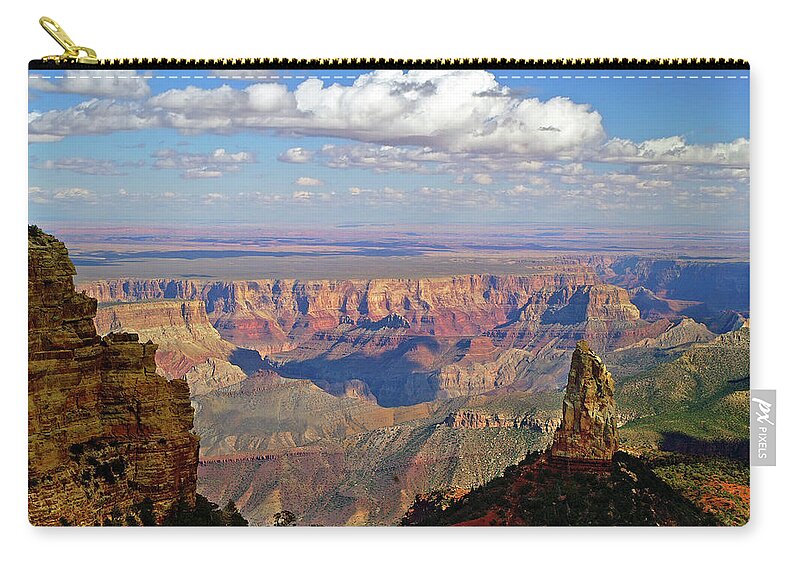 Scenics Zip Pouch featuring the photograph North Rim #2 by Kari Siren