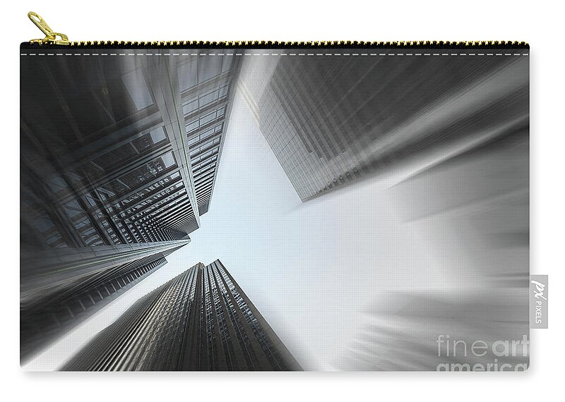 Chicago Carry-all Pouch featuring the photograph Skyscrapers in Motion by Raul Rodriguez