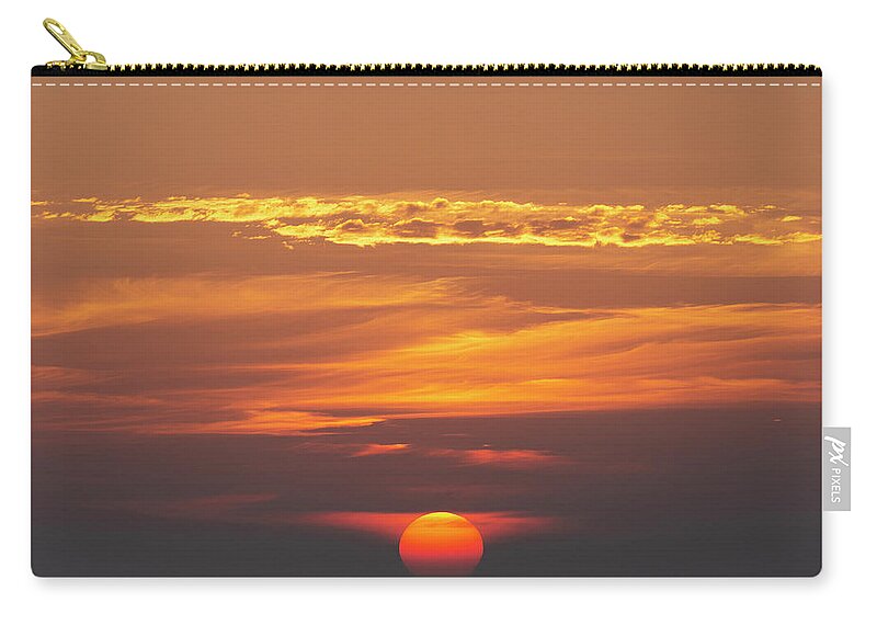 Sweden Zip Pouch featuring the pyrography Sunset #2 by Magnus Haellquist
