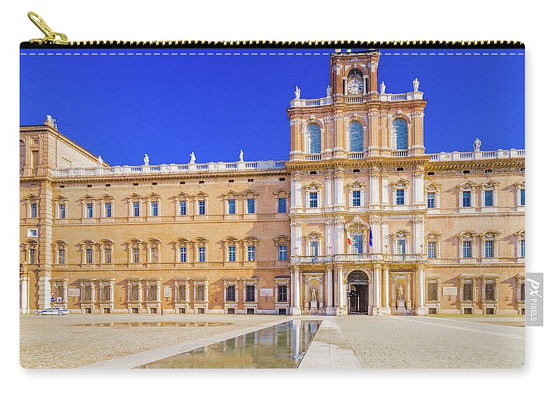 Emilia Zip Pouch featuring the photograph water in front of Royal palace #2 by Vivida Photo PC