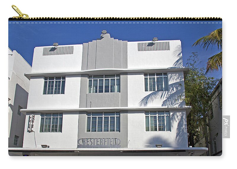 Art Deco Zip Pouch featuring the photograph Art Deco - South Beach - Miami Beach #18 by Richard Krebs