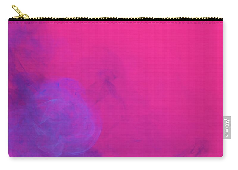 Purple Zip Pouch featuring the photograph Colored Smoke #29 by Henrik Sorensen