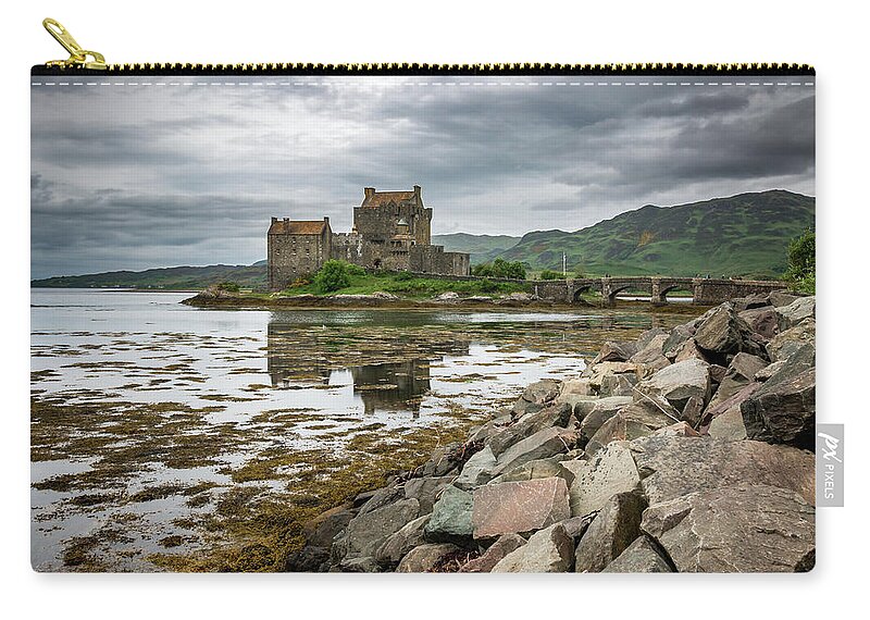 Castle Zip Pouch featuring the photograph Eilean Donan Castle #3 by Fabio Gomes Freitas