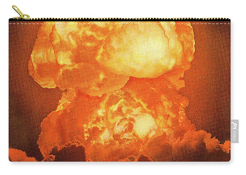 Armed Forces Zip Pouch featuring the drawing Explosion #3 by CSA Images
