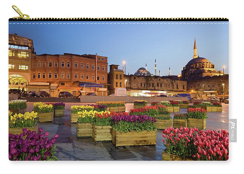 Istanbul Zip Pouch featuring the photograph Istanbul, Turkey #3 by Benedek