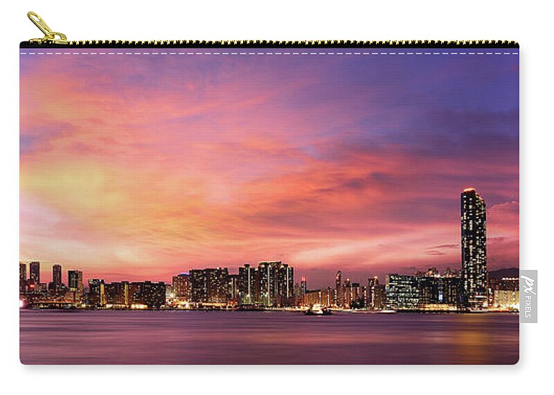 Tranquility Zip Pouch featuring the photograph Kowloon West, Hong Kong, 2013 #3 by Joe Chen Photography