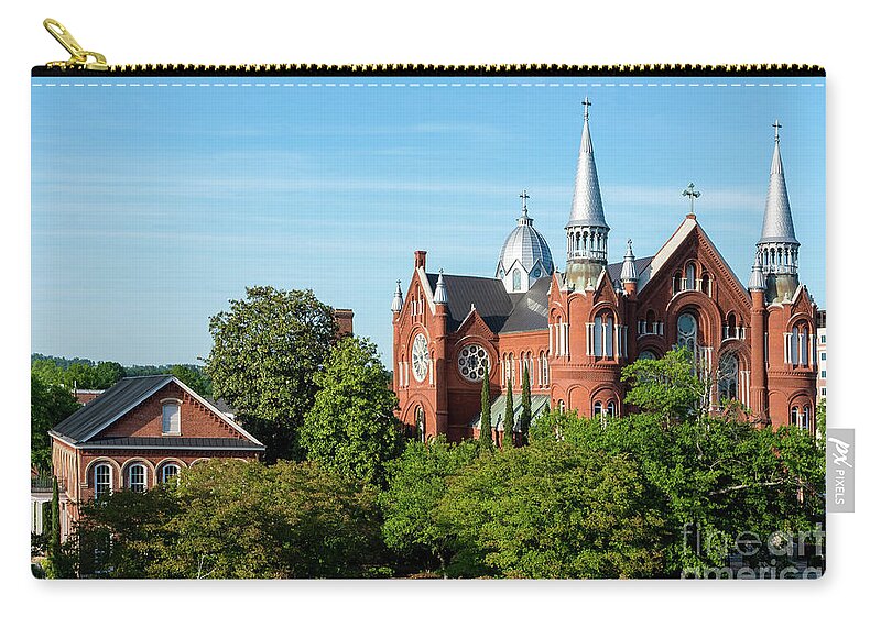 Sacred Heart Cultural Center - Augusta Ga Georgia Zip Pouch featuring the photograph Sacred Heart Cultural Center - Augusta Ga #3 by Sanjeev Singhal