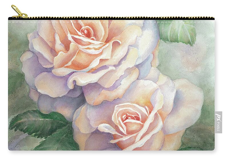 Roses Carry-all Pouch featuring the painting 3 Sisters by Lori Taylor