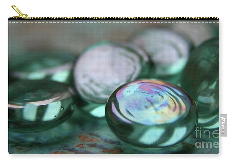 Glass Zip Pouch featuring the photograph Studies in Glass #3 by Lynn England